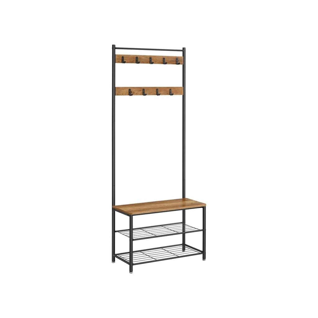 Coat Rack with Shoe Storage Bench