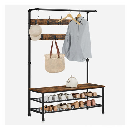 3-in-1 Entryway Coat Rack and Storage Bench - image 1