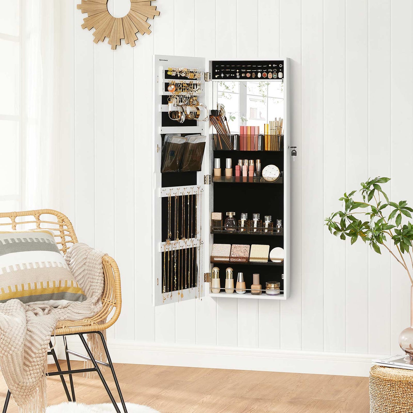 Lockable Jewelry Cabinet Armoire - image 2