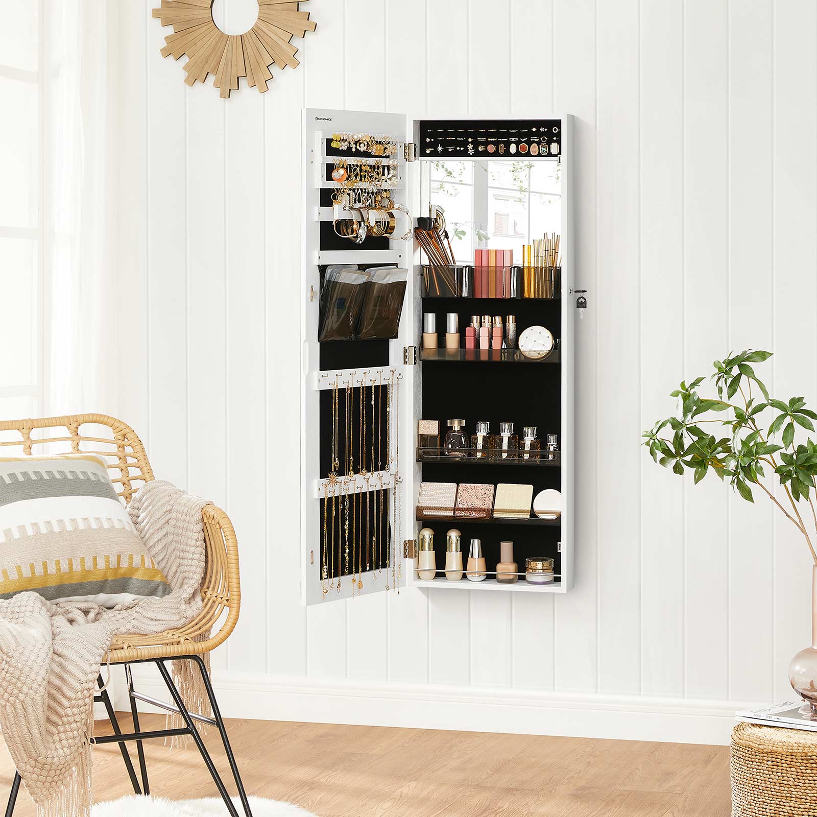 Lockable Jewelry Cabinet Armoire - image 2