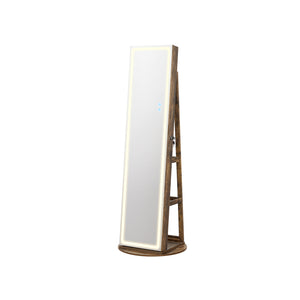LED Mirror Jewelry Cabinet Standing
