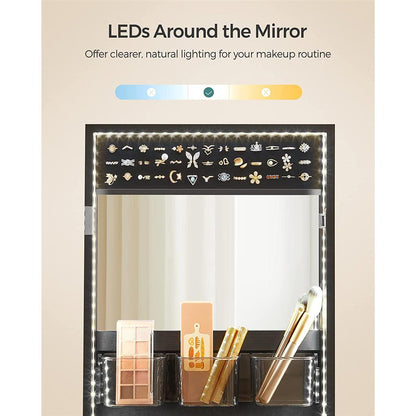 Jewelry Cabinet with LED Lights