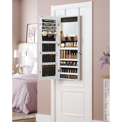 Jewelry Armoire Organizer with LED Lights
