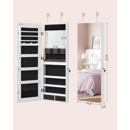Jewelry Armoire Organizer with LED Lights