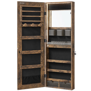 Jewelry Cabinet Armoire with Mirror