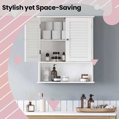 Bathroom Wall Cabinet, Wall-Mounted Bathroom Storage Cabinet - image 2