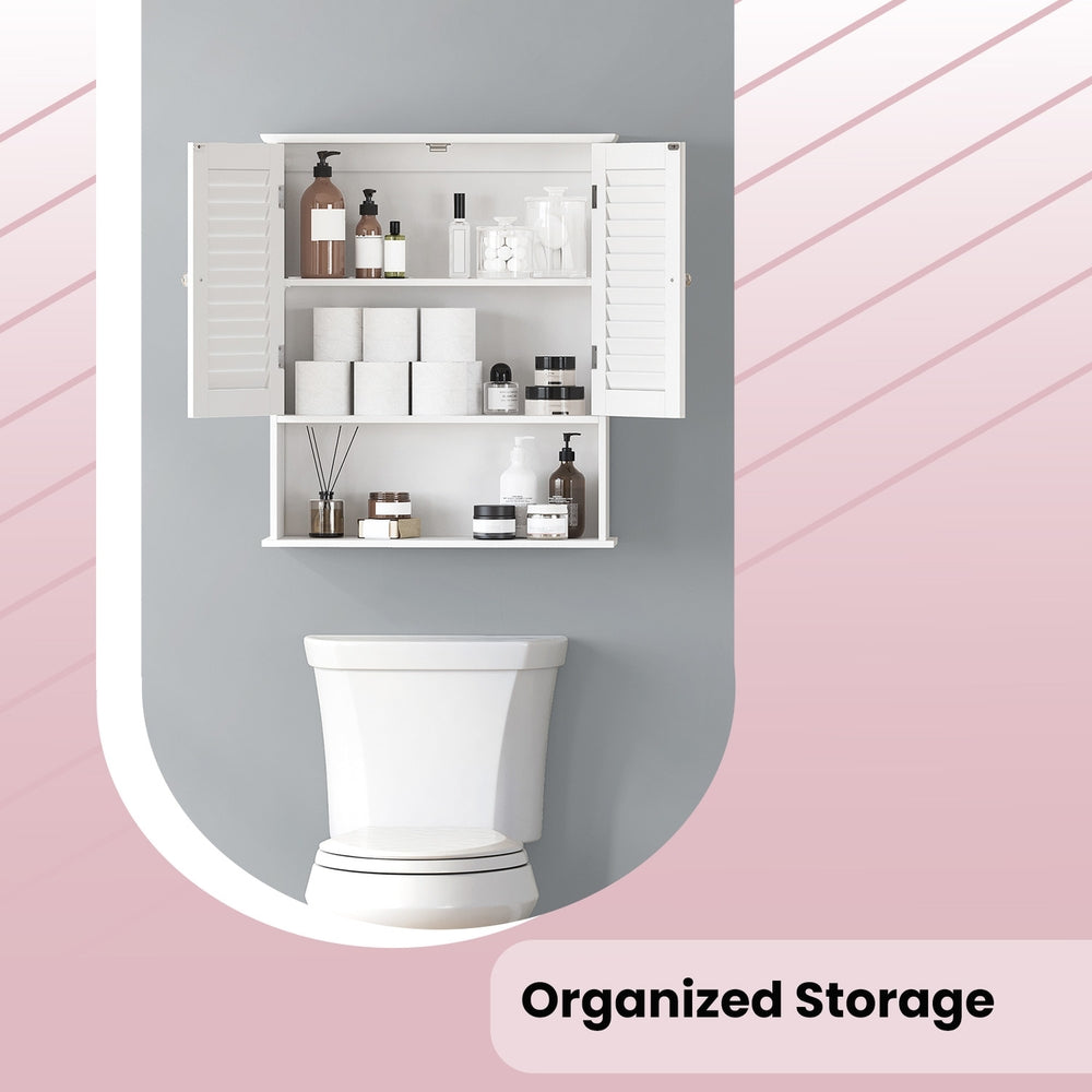Bathroom Wall Cabinet, Wall-Mounted Bathroom Storage Cabinet - image 4