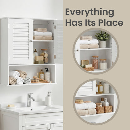 Bathroom Wall Cabinet, Wall-Mounted Bathroom Storage Cabinet - image 9