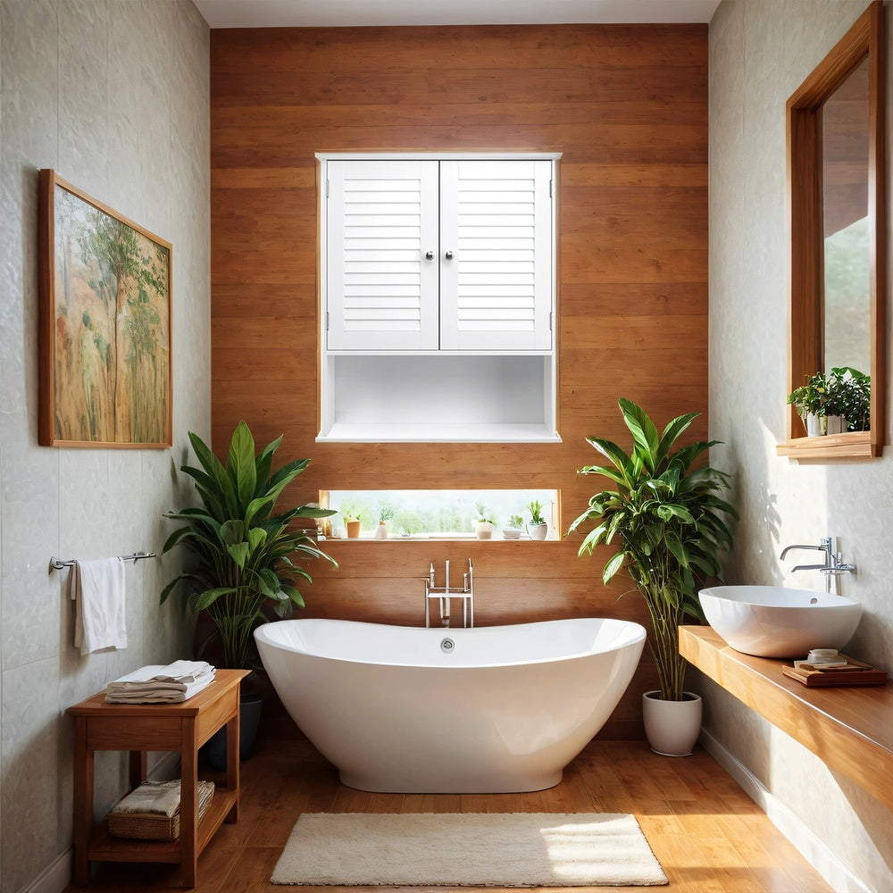 Bathroom Wall Cabinet, Wall-Mounted Bathroom Storage Cabinet - image 12