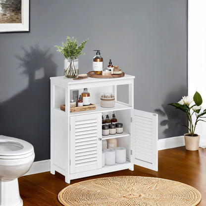 Bathroom Floor Cabinet Freestanding Storage Organiser Rack, Kitchen Cupboard - image 1