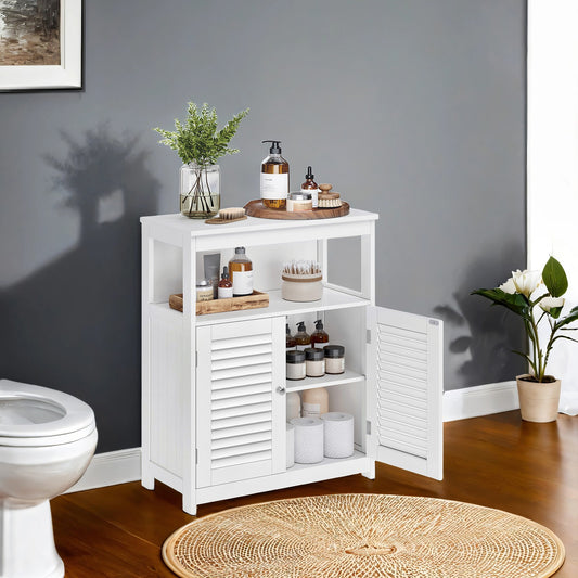 Bathroom Floor Cabinet Freestanding Storage Organiser Rack, Kitchen Cupboard - image 1