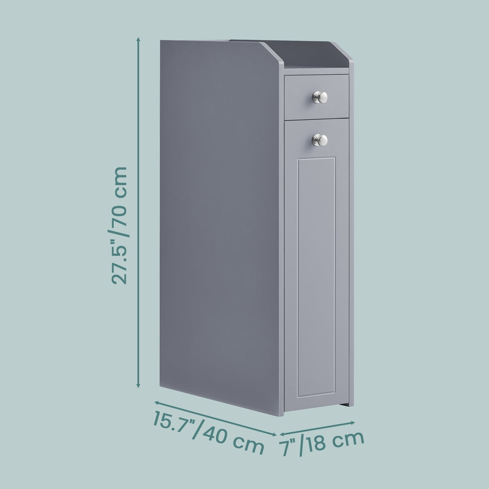 Small Bathroom Cabinet, Slim Bathroom Storage Unit, Bathroom Organiser - image 3