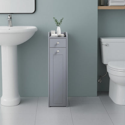 Small Bathroom Cabinet, Slim Bathroom Storage Unit, Bathroom Organiser - image 4