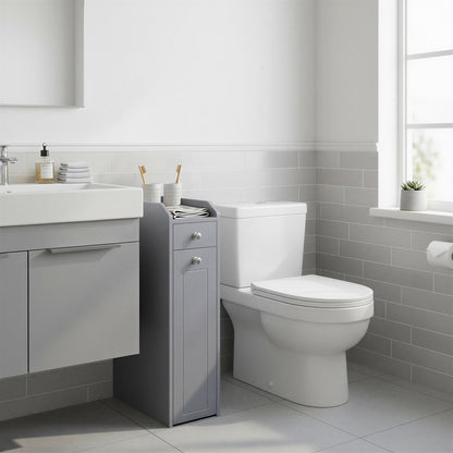 Small Bathroom Cabinet, Slim Bathroom Storage Unit, Bathroom Organiser - image 5