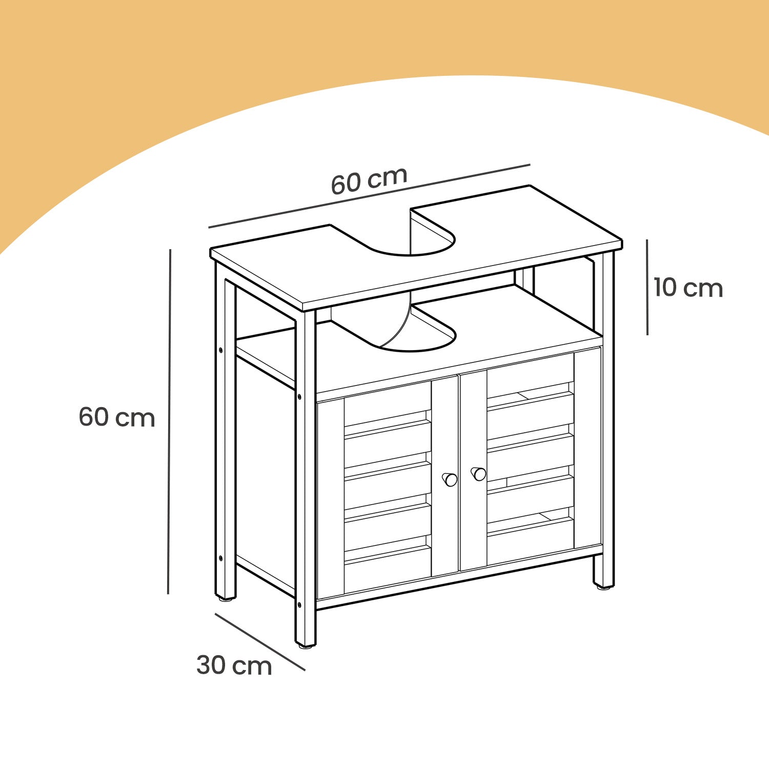 Under Sink Cabinet, Bathroom Cabinet - image 5