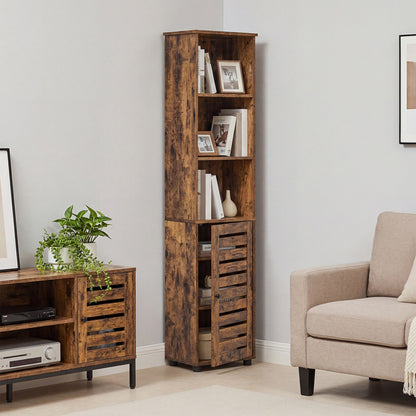 Freestanding Tall Bathroom Storage Cabinet, Bathroom Floor Cabinet, with Open Shelves, Adjustable Shelves - image 4
