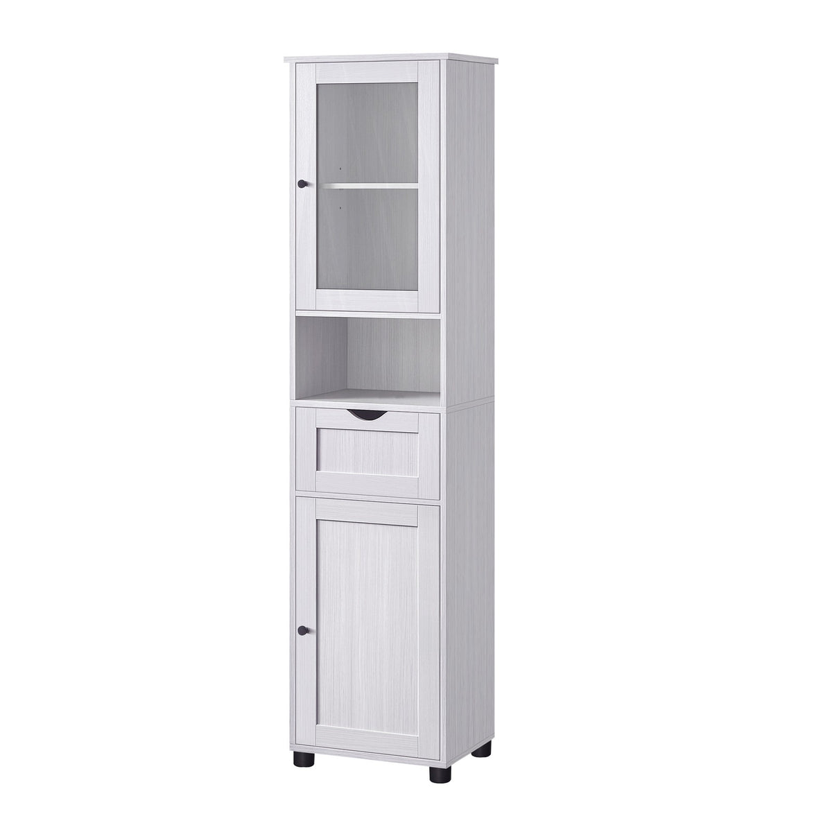 Tall Bathroom Cabinet, Slim Bathroom Storage Cupboard - image 1