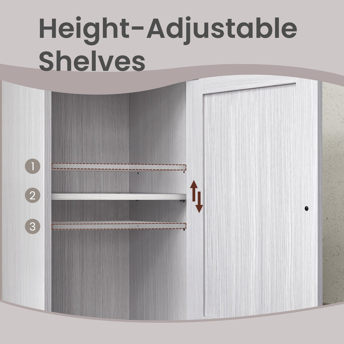 Tall Bathroom Cabinet, Slim Bathroom Storage Cupboard - image 7
