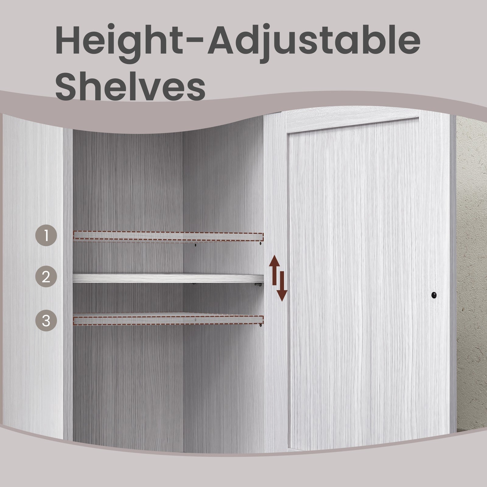 Tall Bathroom Cabinet, Slim Bathroom Storage Cupboard - image 7