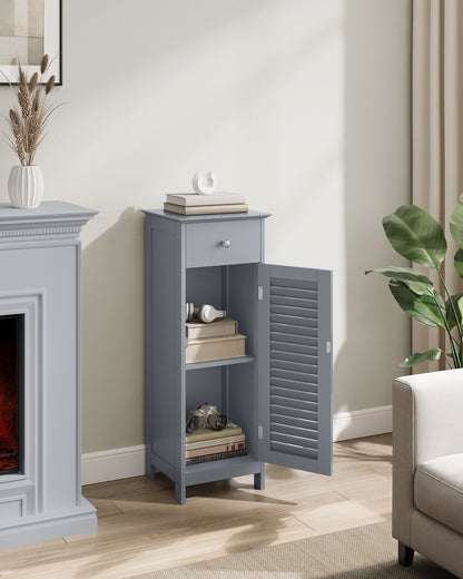 Bathroom Storage Cabinet with Drawer and Door Dove Grey - image 4