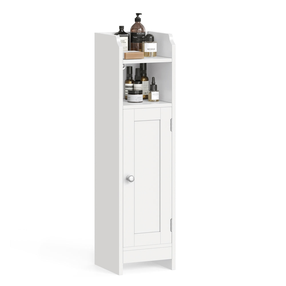 Freestanding Slim Bathroom Cabinet with Door and Shelves - image 9