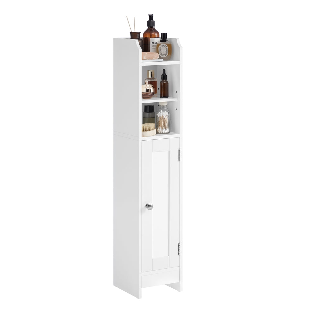 Freestanding Slim Bathroom Cabinet with Door and Shelves - image 17