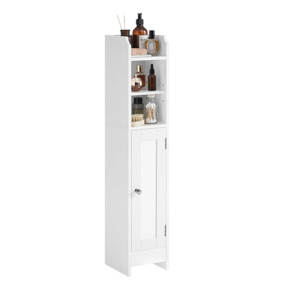 Freestanding Slim Bathroom Cabinet with Door and Shelves - image 17
