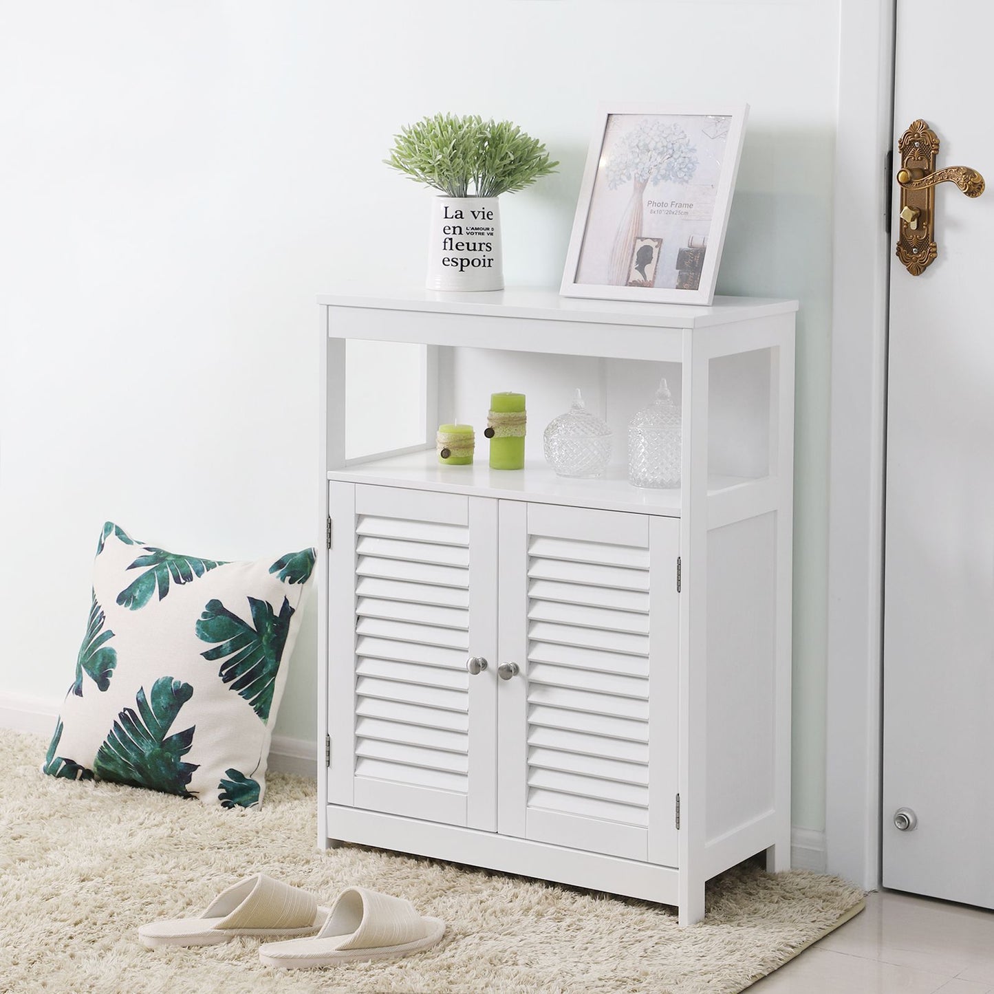 Wooden Bathroom Floor Cabinet - image 4