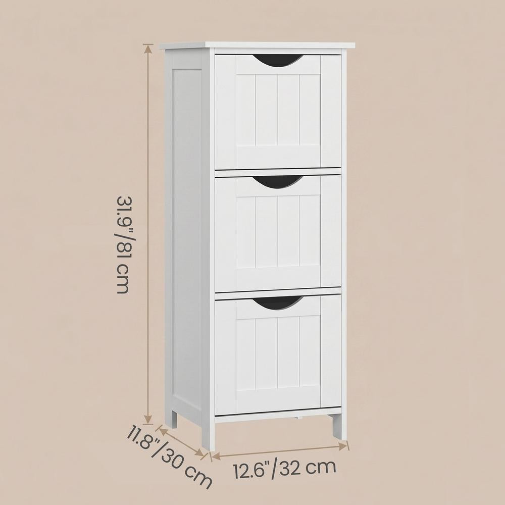 Bathroom Floor Storage Cabinet with 4 Drawers Mystic Grey - image 35