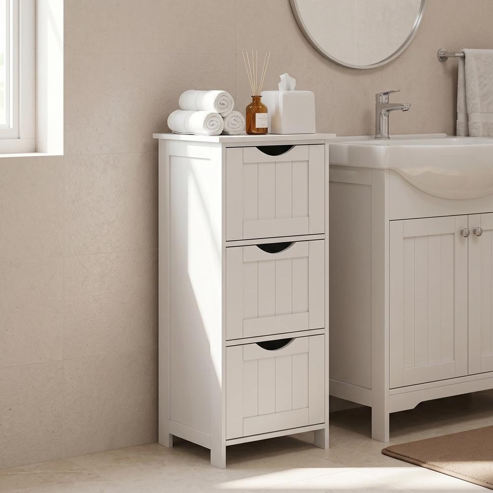 Bathroom Floor Storage Cabinet with 4 Drawers Mystic Grey - image 34
