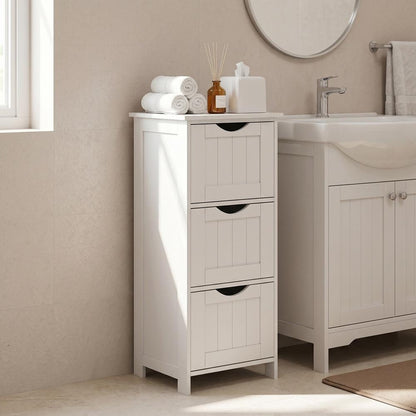 Bathroom Floor Storage Cabinet with 4 Drawers Mystic Grey - image 34
