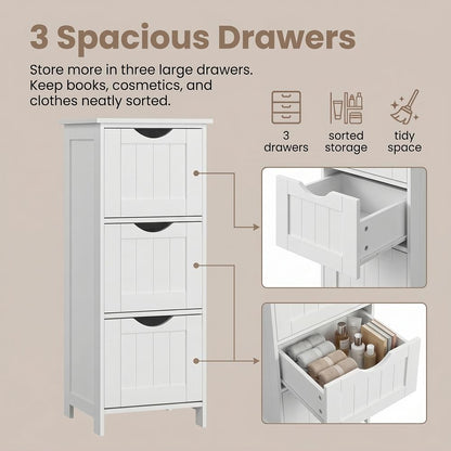 Bathroom Floor Storage Cabinet with 4 Drawers Mystic Grey - image 38
