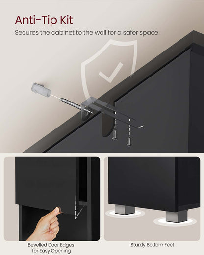 Sleek Bathroom Cabinet with a Drawer - image 6
