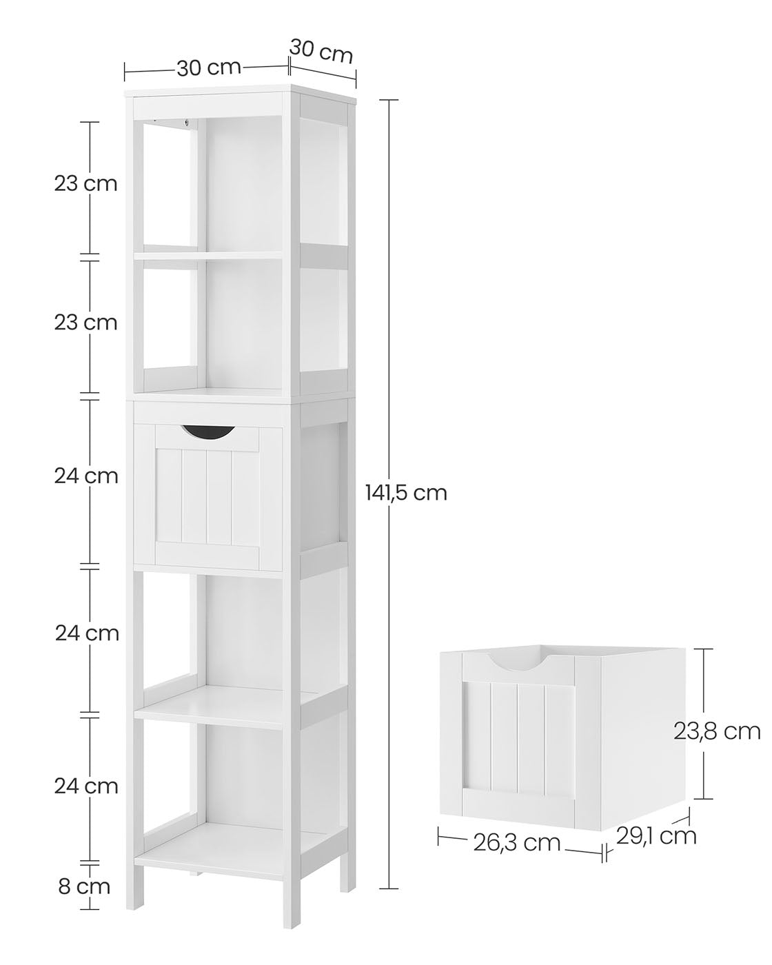 Tall Bathroom Cabinet - image 6