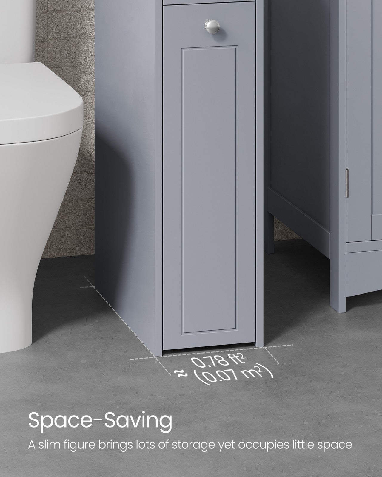 Small Freestanding Bathroom Cabinet with Drawers - image 3