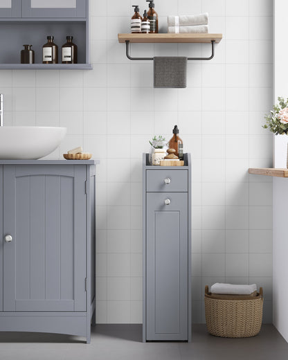 Small Freestanding Bathroom Cabinet with Drawers - image 8