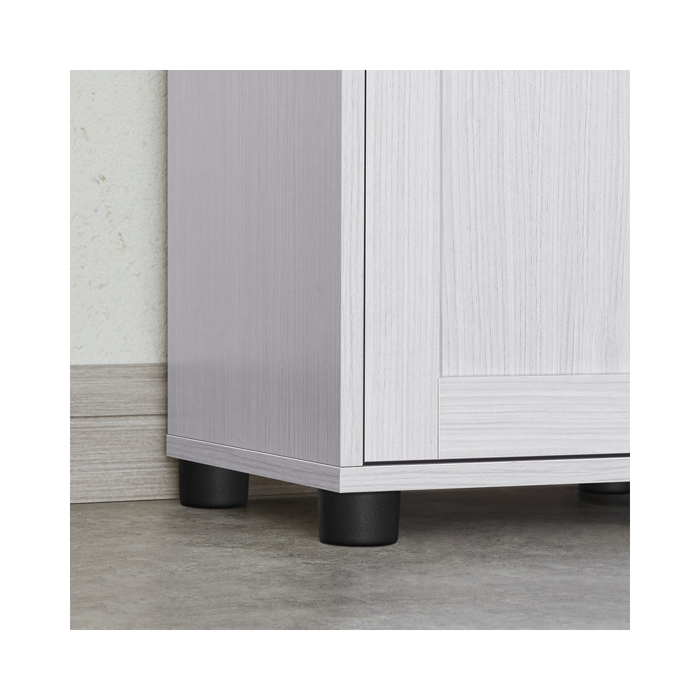 Free-Standing Bathroom Cabinet with Open Shelf Cloud White - image 12