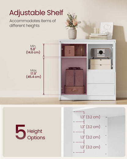 Modern Sideboard Cabinet with Adjustable Shelf and Drawers - image 3