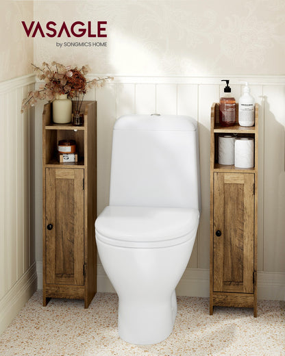 Bathroom floor cabinet with door and adjustable shelves - image 2