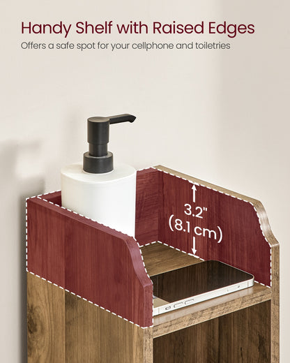 Bathroom floor cabinet with door and adjustable shelves - image 6