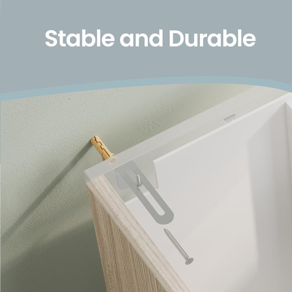 Under-Sink Bathroom Cabinet, 30 x 70 x 64 cm, Cloud White - image 23