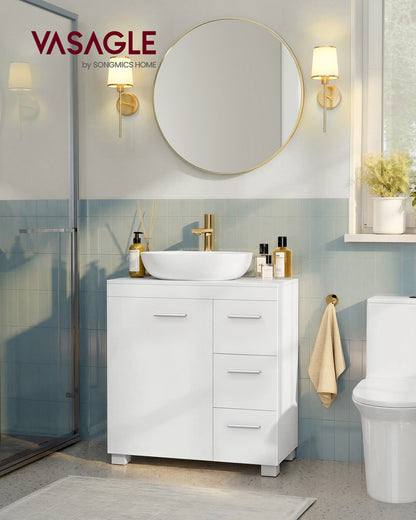 Under-Sink Bathroom Cabinet, 30 x 70 x 64 cm, Cloud White - image 35