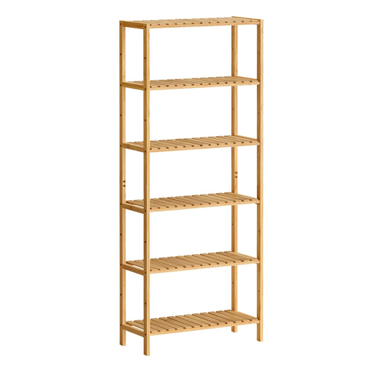 Bamboo storage shelf with six tiers - image 1