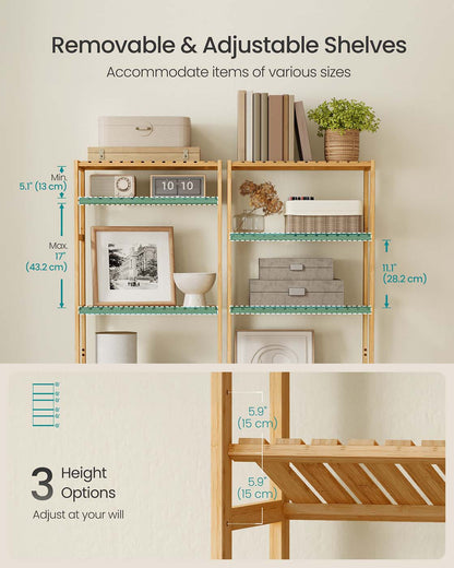 Bamboo storage shelf with six tiers - image 4