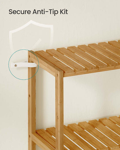Bamboo storage shelf with six tiers - image 5