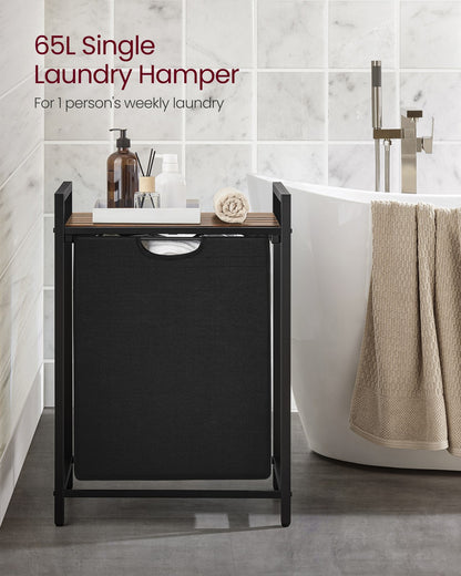 65L Laundry Basket Rustic Brown and Black - image 6