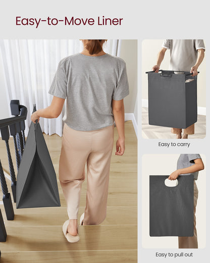 65L Laundry Basket Rustic Brown and Black - image 49