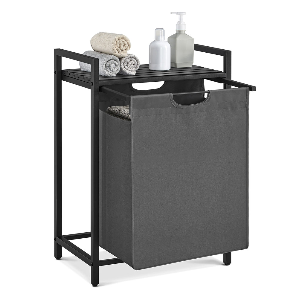 65L Laundry Basket Rustic Brown and Black - image 44