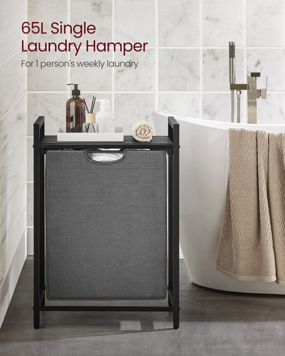 65L Laundry Basket Rustic Brown and Black - image 54
