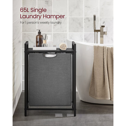 65L Laundry Basket Rustic Brown and Black - image 55